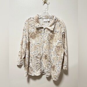 Weekends by Chicos Shacket Womens Size 3